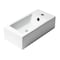 Alfi Brand ALFI brand ABC116 White 20" Small Rectangular Wall Mounted Ceramic Sink with Faucet Hole ABC116 - alternate 1